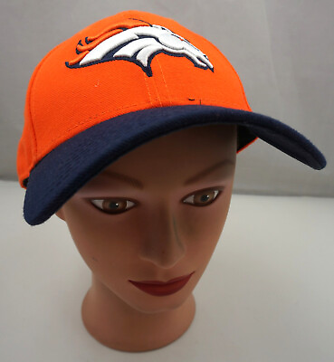 #ad Denver Broncos Hat Orange Kids Stitched Adjustable Baseball Cap Pre Owned ST190 $16.79