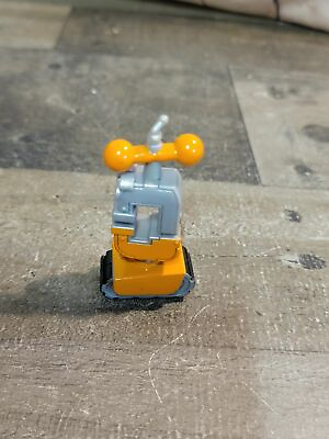 #ad SML Orange robot toy figure happy $4.42