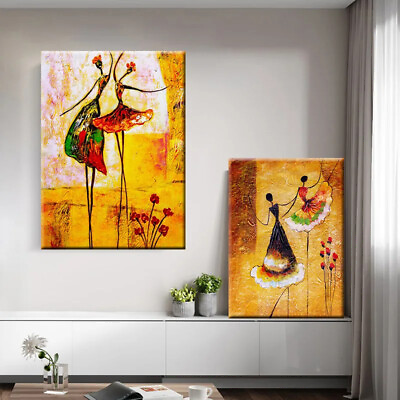 #ad Abstract Girl Dancing Ballet Posters Prints Wall Picture Canvas Paintings $22.99