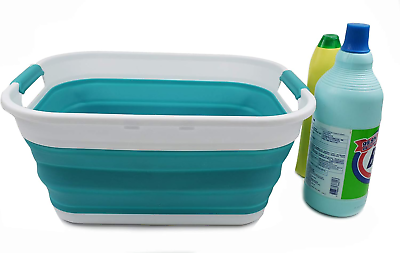 #ad 17.5L 4.6 Gallon Collapsible Foldable Pop Up Portable Washing Tub Water Capac $262.88