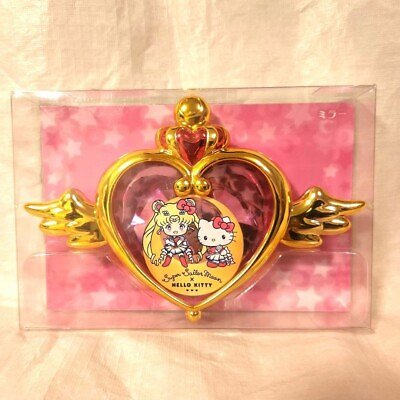 #ad Sailor Moon Eternal x Sanrio Hello Kitty Collaboration Compact Mirror Japan $46.22