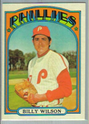 #ad 1972 Topps #587 Billy Wilson NM $3.57
