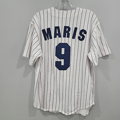 #ad Rare Vintage Starter New York Yankees Roger Maris 9 Throwback Jersey Mens M $74.99