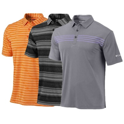 #ad NEW Mens Columbia Assorted Golf Polo 3 Pack $225 Retail Choose Size $29.99