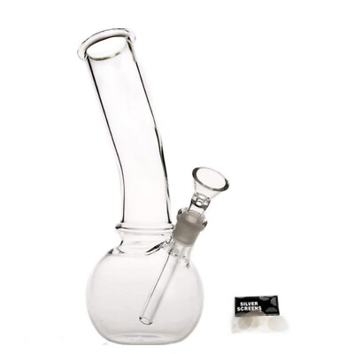 #ad 8quot; Glass Bong Classic Clear Hookah Water Pipe Bowl Tobacco Pipe Beaker $13.99