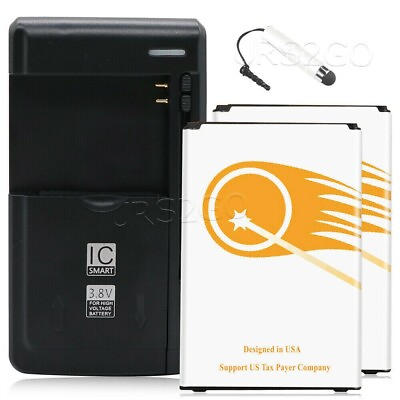 #ad 2x 5900mAh Li ion Battery Universal Charger Stylus for MetroPCS LG Aristo MS210 $65.48