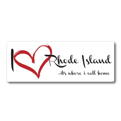 #ad I Love Rhode Island It#x27;s Where I Call Home US State Magnet Decal 3x8 Inches $7.99