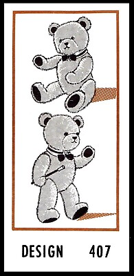 #ad Mail Order # 407 Teddy Bear Fabric Sewing Pattern Stuffed Animal Toy 16quot; Tall $6.99