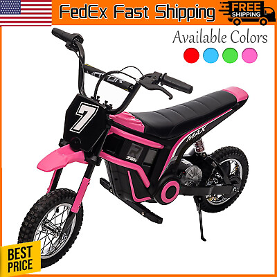 #ad 350W 24V Electric Dirt Bike Ride on Motorcycle for Kids 3 Speeds Up to 14.29MPH $265.99