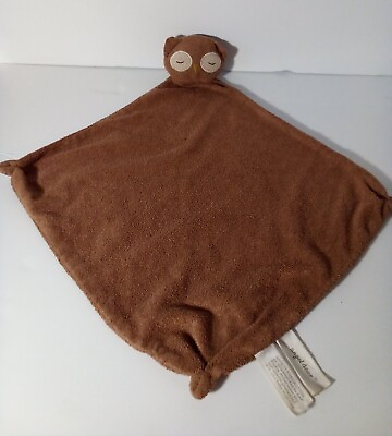 #ad Angel Dear Brown Owl Lovey Security Blanket Soothing Plush Animal Toy Pre owned $15.00