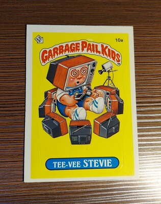 #ad GLOSSY 10a * Tee Vee Stevie OS1 GPK 1985 Topps Garbage Pail Kids Series 1 USA $48.00
