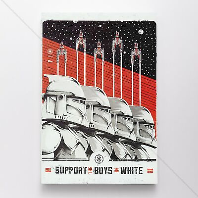 #ad Star Wars Propaganda Poster Canvas Stormtrooper #1 Wall Art Print AU $44.95