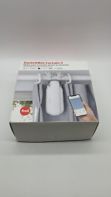 #ad SwitchBot Curtain 3 Rod White Automatic Smart Curtain Opener $59.00