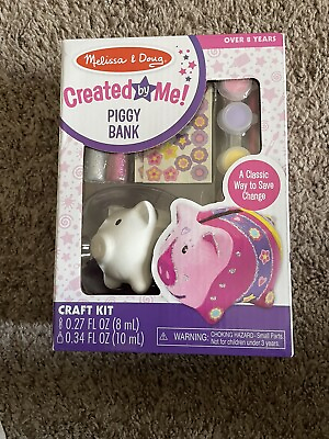 #ad Melissa amp; Doug Created by Me Piggy Bank Brand New Sealed Box Kids Toys $9.99