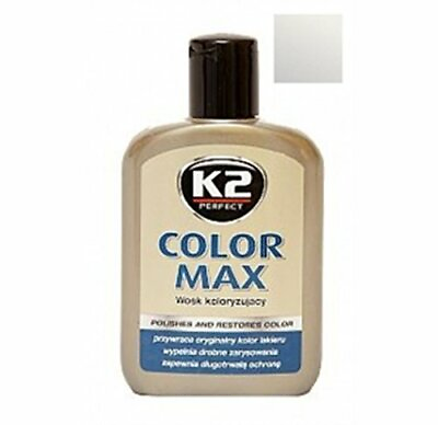 #ad K2 Color Max Colored Wax with carnauba restores car shine silver 200ml GBP 5.70