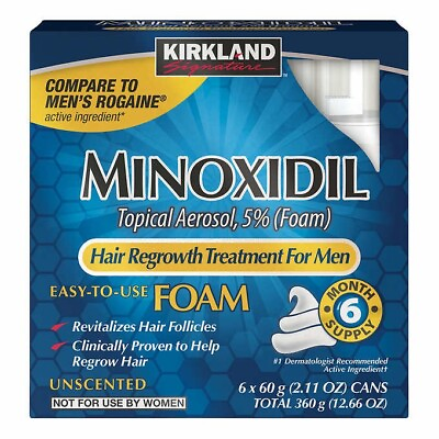 #ad ✳️Kirkland Minoxidil 5% Foam Men Hair Regrowth Treatment Hair Loss Treatment ✳️ $84.88