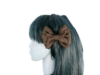 #ad Brown Hair Clip. Baby Hair Clip. Child Hair Bow Clip. Handmade Ribbon Hair Clip. $6.99