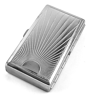 #ad Victorian Style Cigarette Case Double Sided King amp; 100s Ray Pattern 4x2inch $9.88