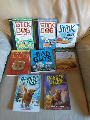 #ad Lot of 9 Chapter Books Stick dog agent moose Humphrey Ranger Time magic tree kid $14.99
