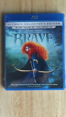 #ad Disney*Pixar Brave Blu Ray Blu Ray 3D DVD Digital HD Ultimate Coll NEW $33.00