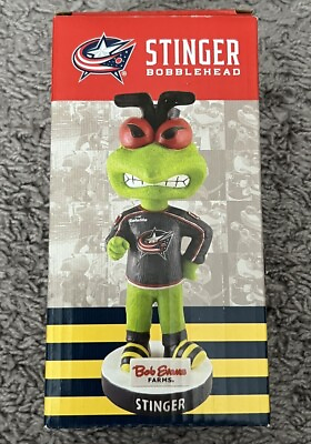 #ad COLUMBUS BLUE JACKETS MASCOT STINGER BOBBLEHEAD KIDS ONLY GIVEAWAY 2 25 23 $42.00