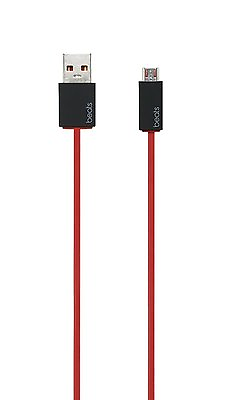#ad Original OEM Apple BEATS 5quot; Long MICRO USB CABLE CHARGER FOR POWERBEATS 2or3 Red $9.00