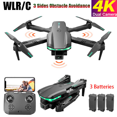 #ad RC Drone Obstacle Avoidance WiFi FPV 4K Dual HD Camera Altitude Hold Quadcopter $28.67