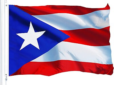 #ad Puerto Rico Flag 3x5 FT National Country Banner Polyester Grommets Puerto Rican $5.05