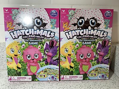 #ad 2X HATCHIMALS CollEGGtibles EGGventure GAME 2017 Kids Board Game Up To 4 Player $3.50