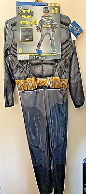 #ad Halloween Costume Rubies DC Batman M 8 10 Muscle Chest 3 Piece NEW Free Ship $11.60