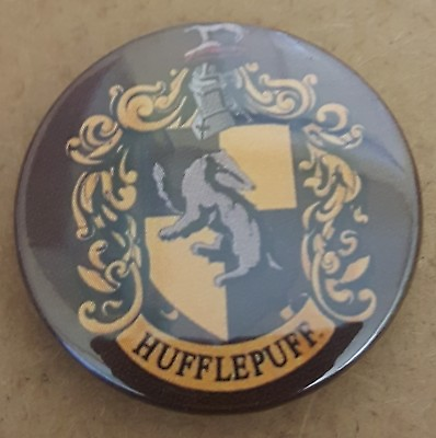 #ad Harry Potter Hogwarts Hufflepuff Crest badge 1.5quot; Large Size J K Rowling AU $5.00