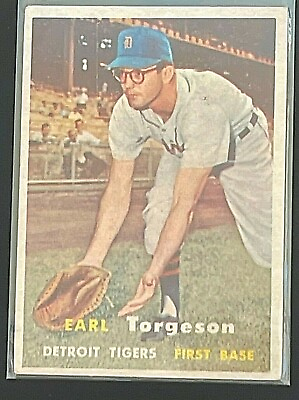 #ad 1957 Topps Baseball Earl Torgeson # 357 $4.99