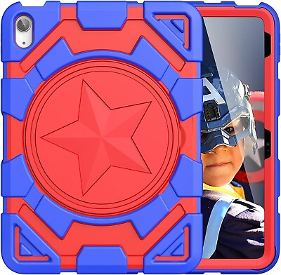 #ad iPad 10.9quot; 10th Gen Case TiMOVO Heavy Duty Protective for Kids Star Blue amp; Red $19.99