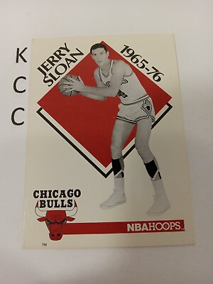 #ad 1990 NBA Hoops Jerry Sloan Coach Tribute #354 Chicago Bulls $2.19