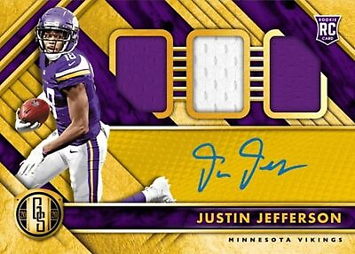 #ad 2020 Panini Gold Rookie Patch Autograph Justin Jefferson RC RPA Digital Card $13.99