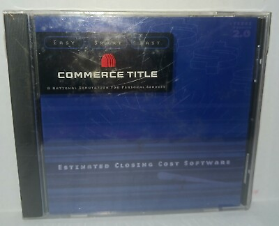 #ad Commerce Title Estimated Closing Cost Software CD ROM NWT 2003 Texas Version 2.0 $33.49