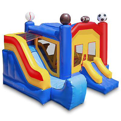 Commercial Sports Bounce House w Slide 100% PVC Bouncer Inflatable Only $1509.99