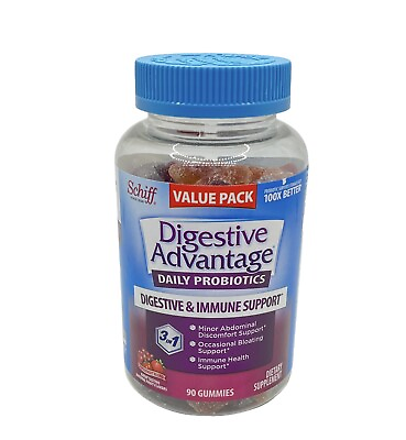 #ad Digestive Advantage Daily Probiotic Natural Fruit Flavors 90 Gummies EXP 11 2024 $17.99