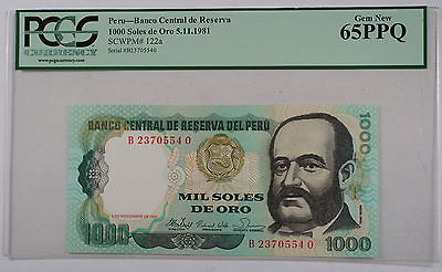 #ad Peru 1 Sol Banknote SCWPM# 1 Legacy Ch Abt New 58 w Comments $750.00