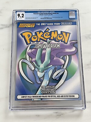 #ad Pokemon: Official Guide Crystal Nintendo Gameboy Color Suicune Cover CGC 9.2 $1599.99