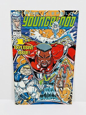 #ad Youngblood #1 Image Comics 1992 Cards Intact Flip Book 1st Print Explosive Issue $5.95