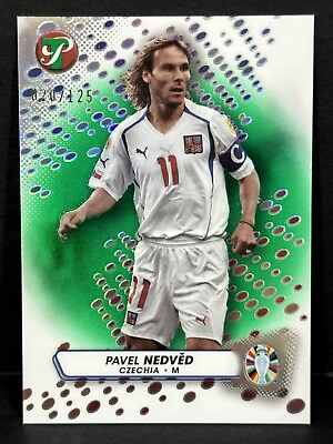 #ad #ad 2023 Topps Pristine Road To Euro 2024 Czechia Legend Pavel Nedved Green 125 $25.00
