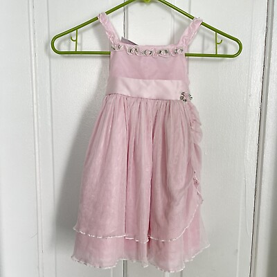 #ad Blueberi Boulevard Pale Pink Girl’s Dress 2T ￼Sleeveless SPRING SUMMER $8.96