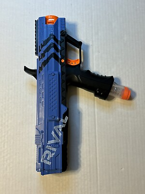 #ad NERF Rival Blaster Apollo XV 700 w Cartridge Blue Works Well $15.00