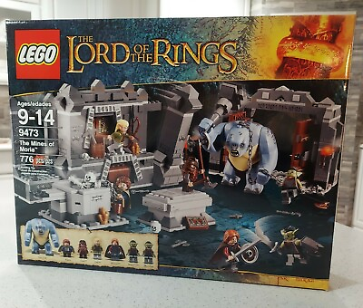 #ad LEGO Lord of the Rings The Mines of Moria 9473 Cave TROLL Gimli Hobbit Orc power $349.95