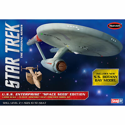 #ad Round 2 LLC. Polar Lights 1 1000 Star Trek TOS USS Enterprise Space Seed Ed $25.99
