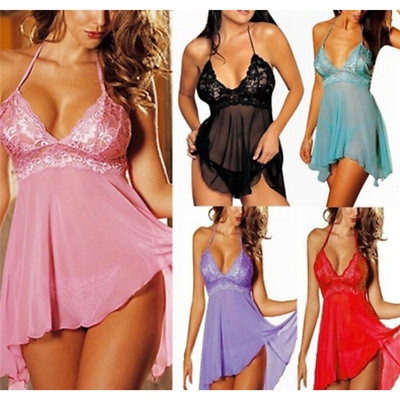 #ad Plus Size Women Sexy Lingerie Lace Dress Underwear Babydoll SleepwearG sWD C $4.48