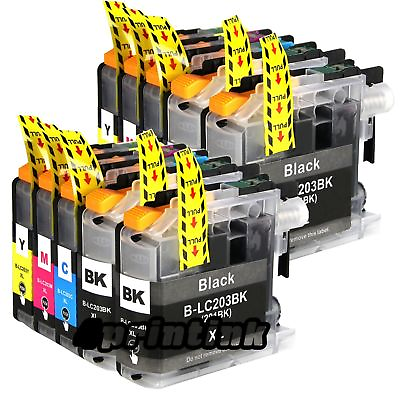 #ad Printer Ink cartridge for Brother LC203 LC201 MFC J460DW MFC J480DW MFC J485DW $7.95