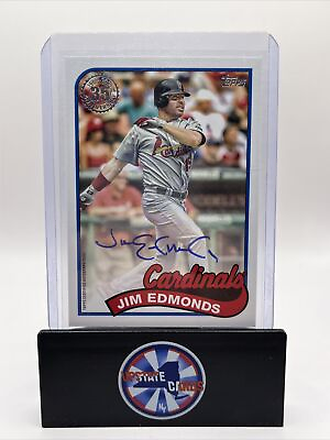 #ad 2024 Topps Series 1 #89BA JE Jim Edmonds 1989 Autograph Auto Cardinals $19.99