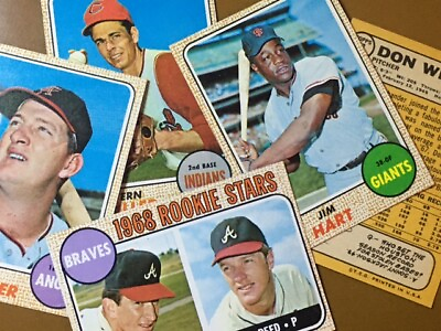 #ad 1968 Topps Baseball Singles Numbers 1 299 Pick Your Card Complete Your Set $30.00